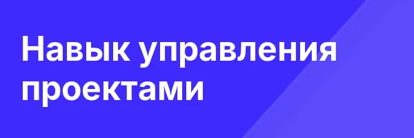 Обложка программы «Навык управления проектами»